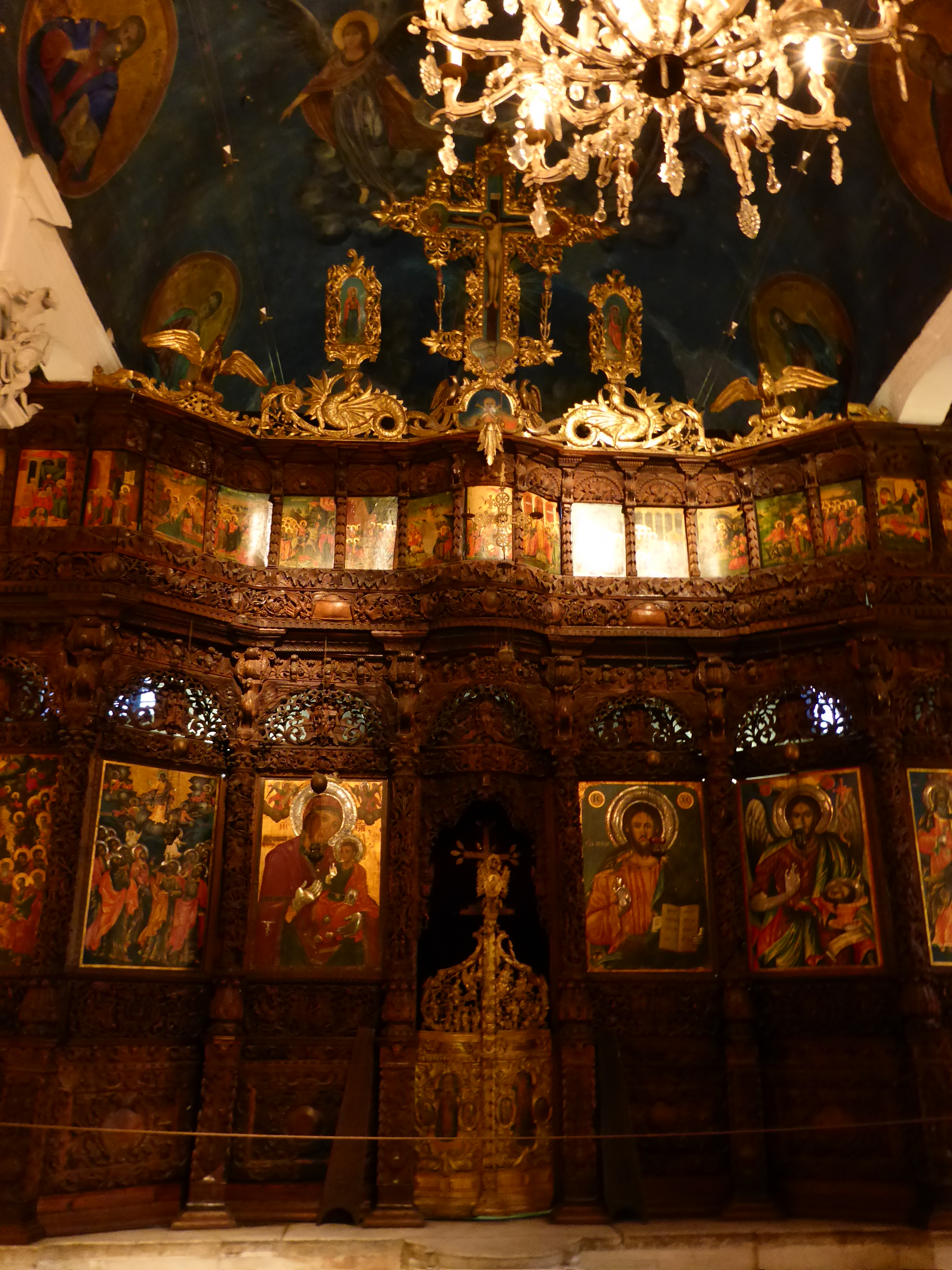 The beautiful inside of the Church of the Holy Saviour.