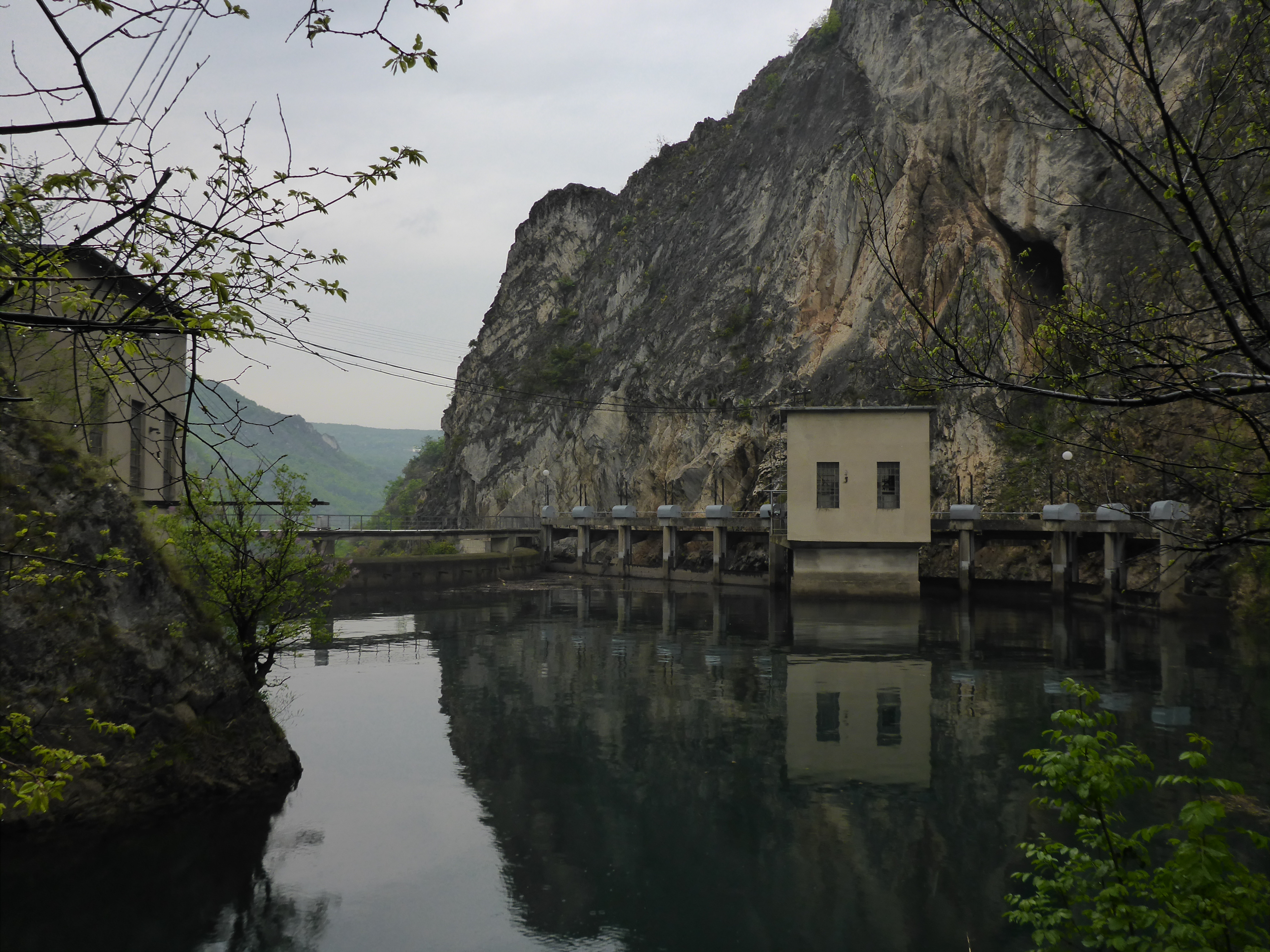 The power plant by Lake Matka.