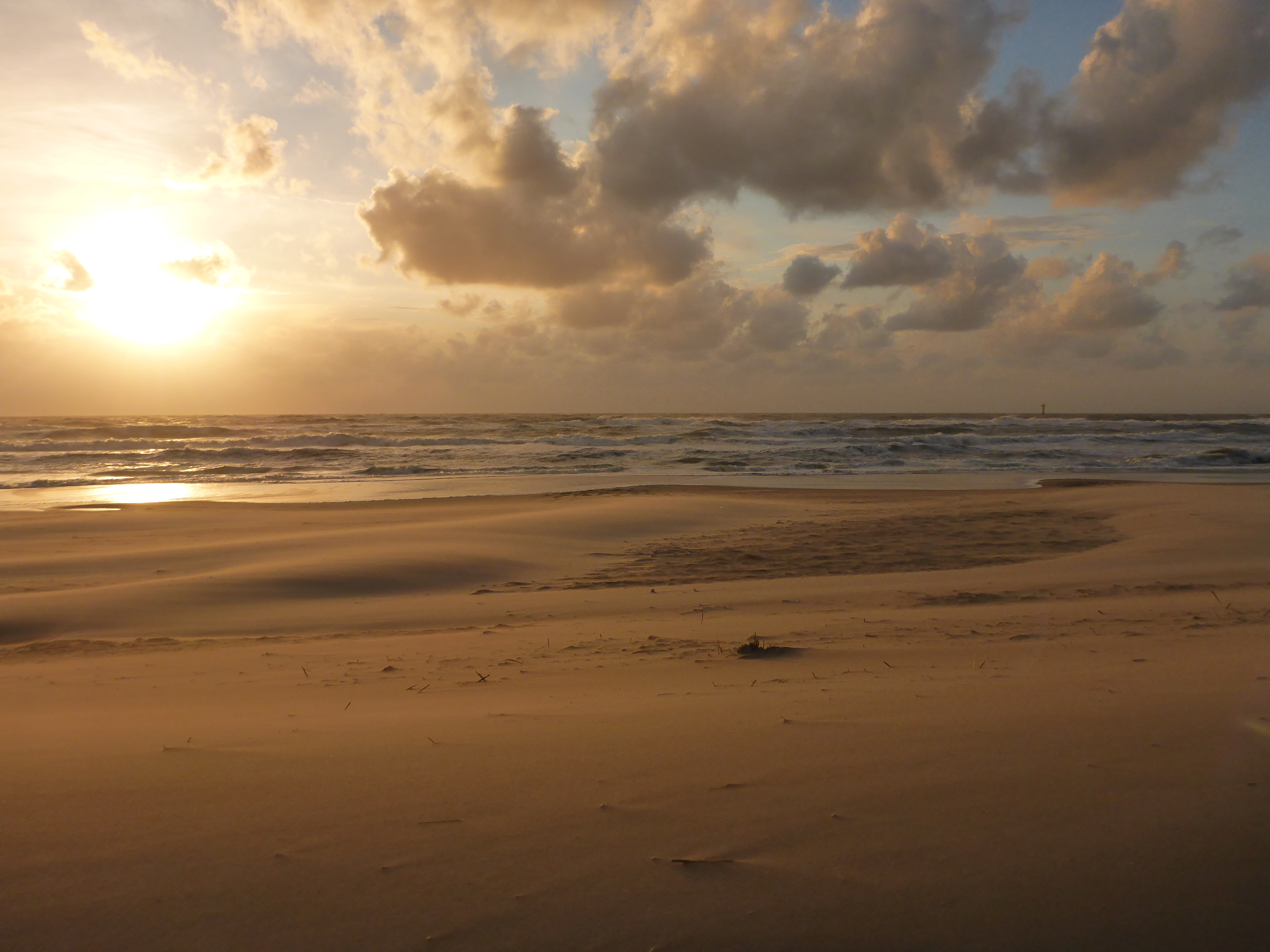 Beautiful sunset at Texel