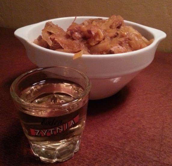 Bigos and vodka at Zakąski i wódka.