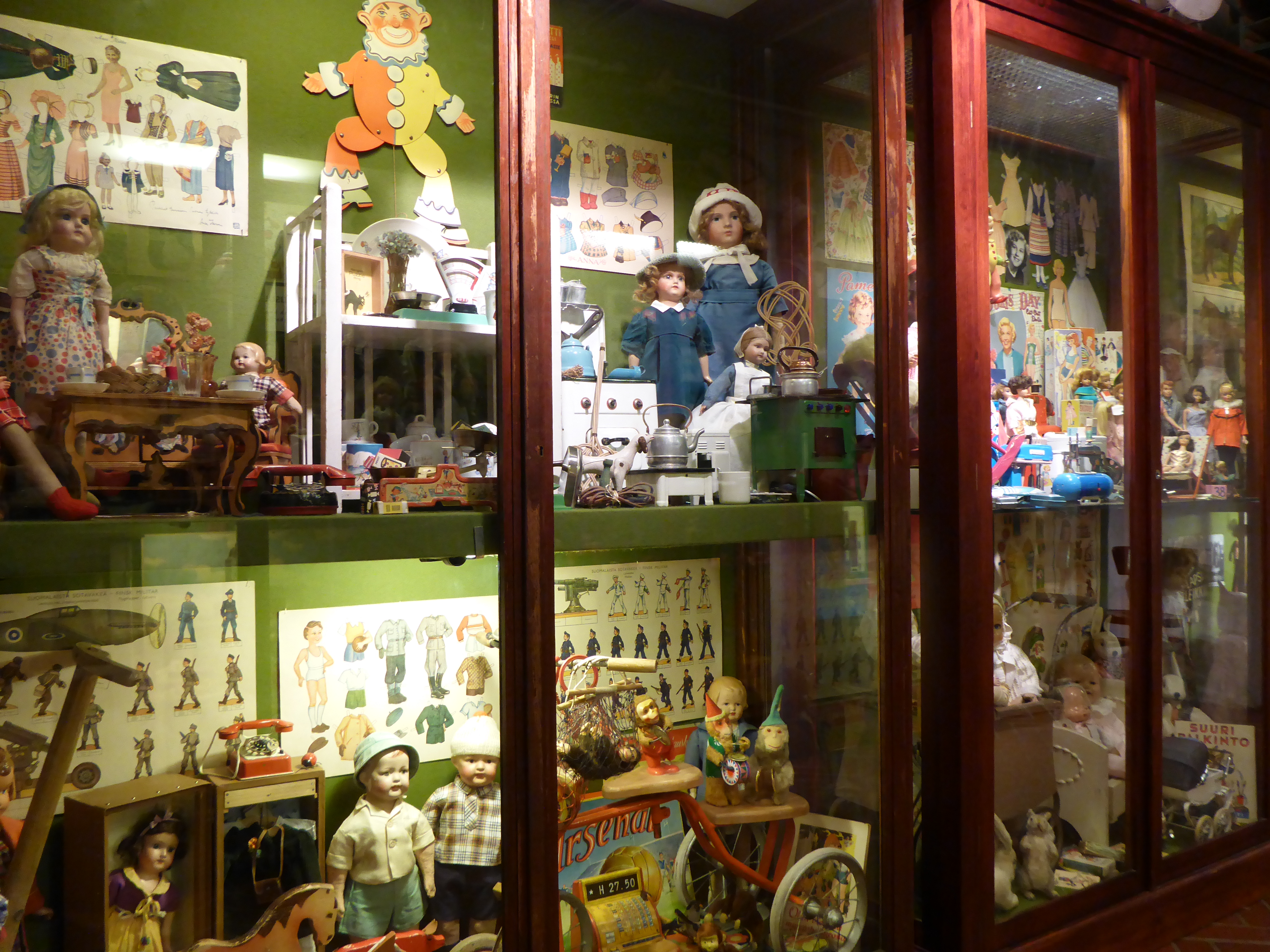Collection of different toys at the Toy Museum.