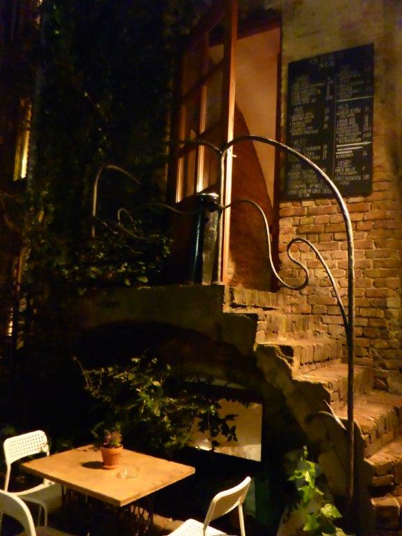 Secret stairs to heaven at Dragon Bar in Poznan