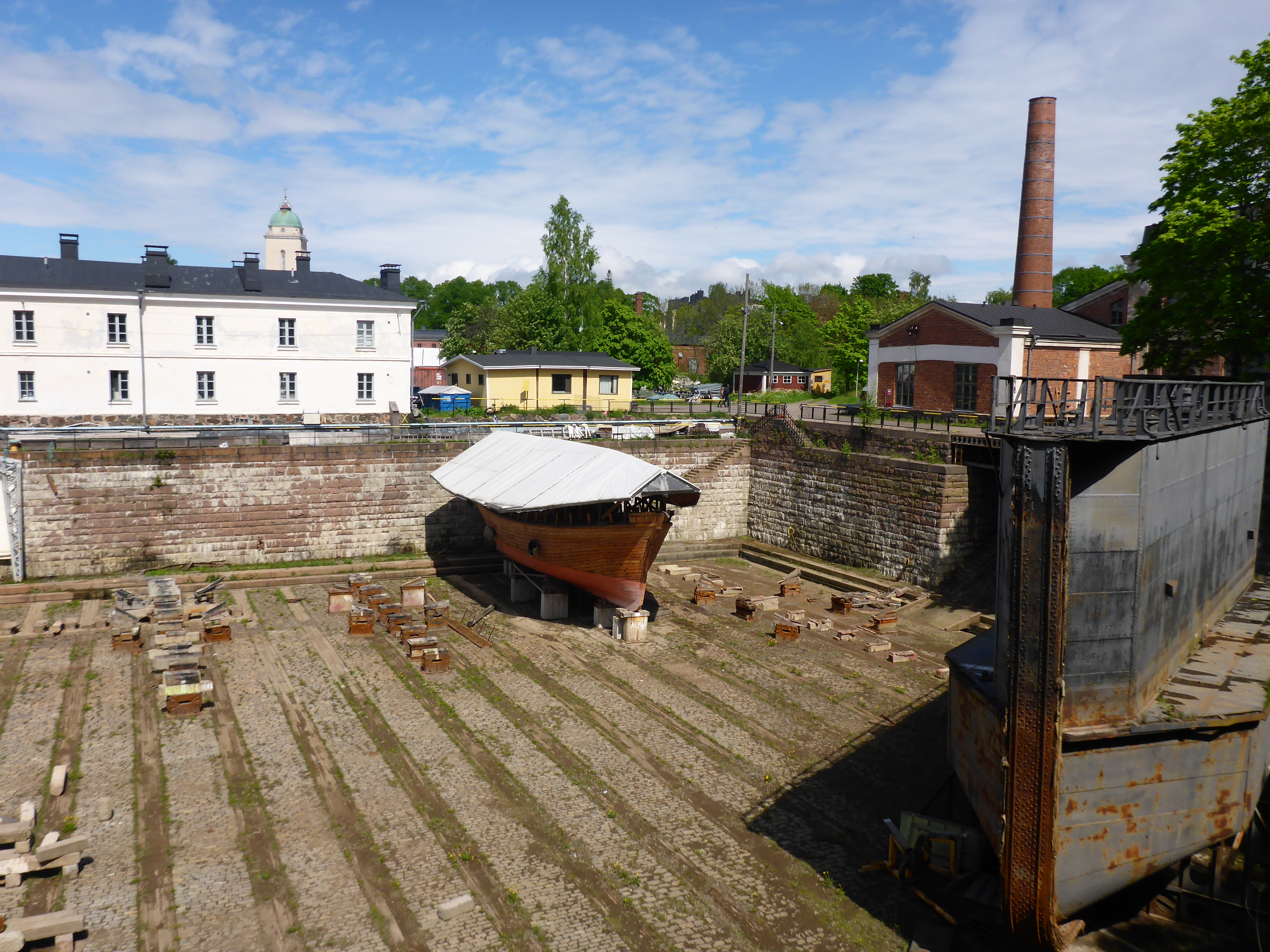 The dry dock at Suomenlinna. The oldest in the world that is still in use.