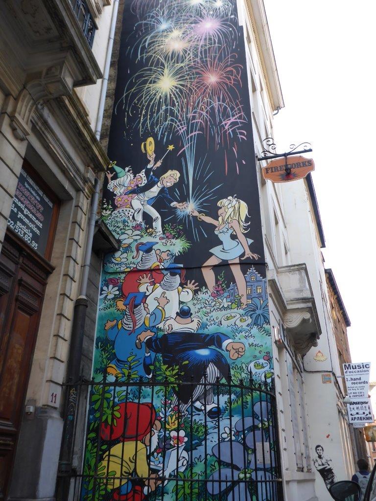 Olivier Rameau mural in Brussels, Belgium