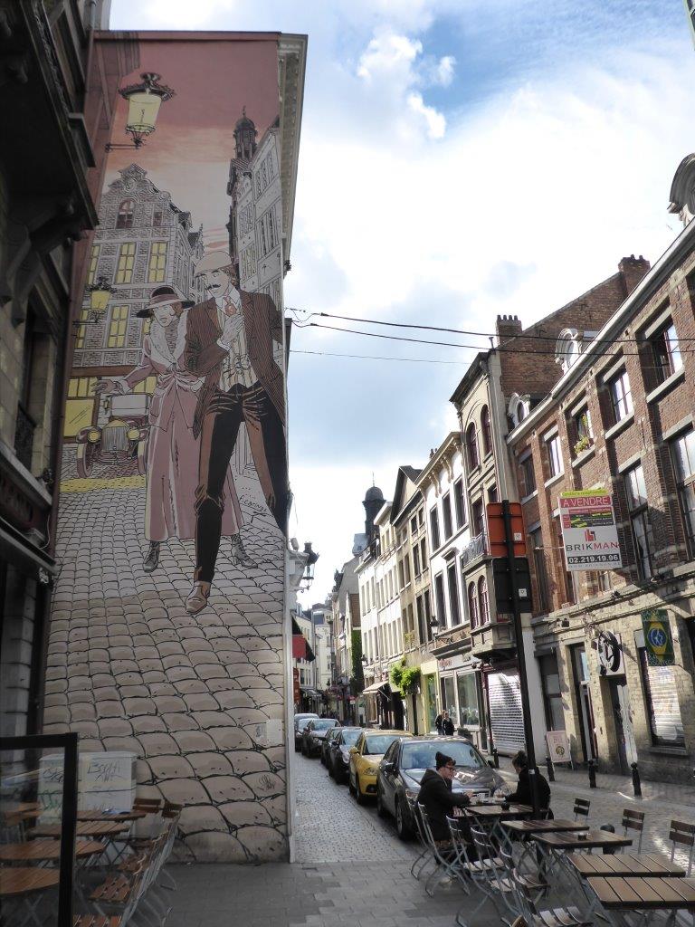 Victor Sackville mural in Brussels, Belgium