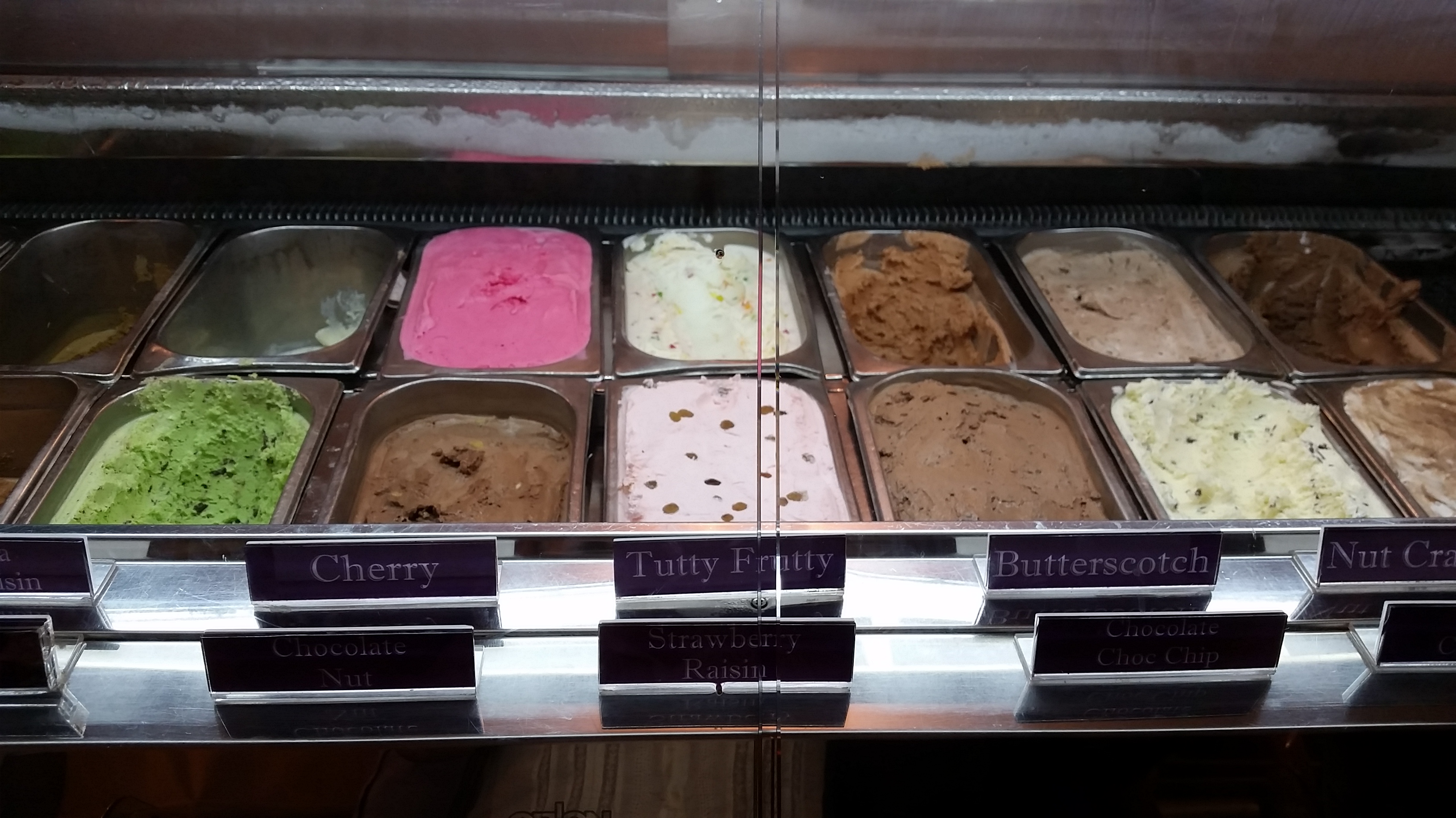 Pick you flavor at Carnival ice cream.