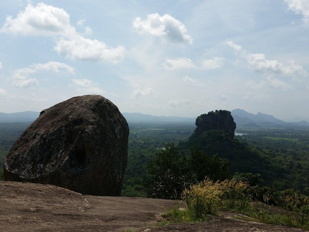 Great view including Sigiriya Rock seen from Pidurangala Rock