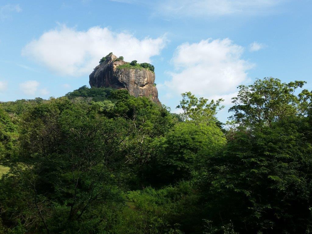 Sigiriya Rock, also called Lion Rock.