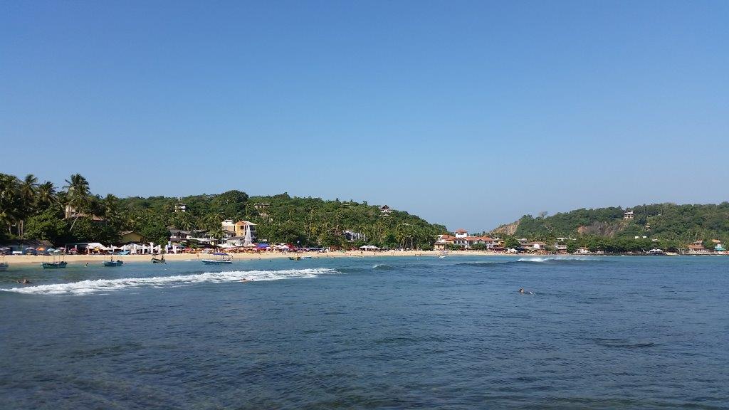 The beach in Unawatuna 2