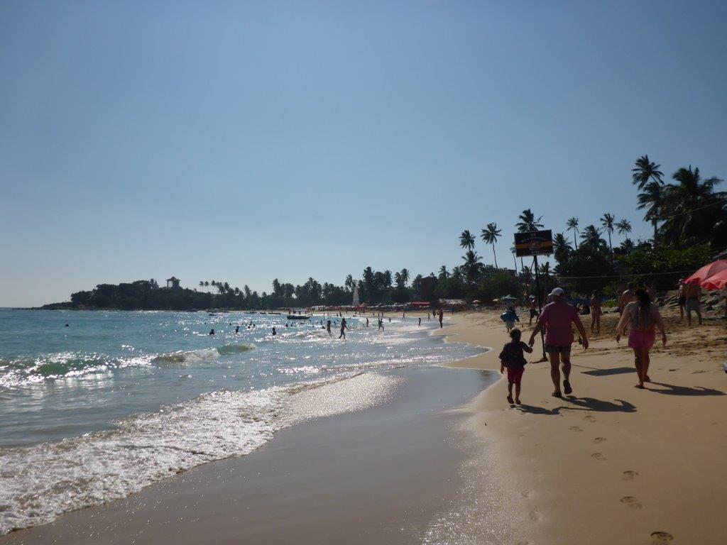 The beach in Unawatuna