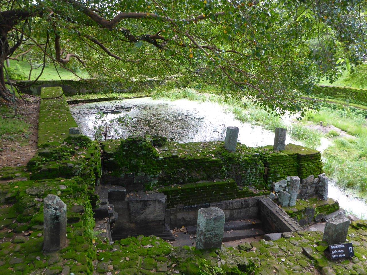 Bath house in Island Park in in Polonnaruwa
