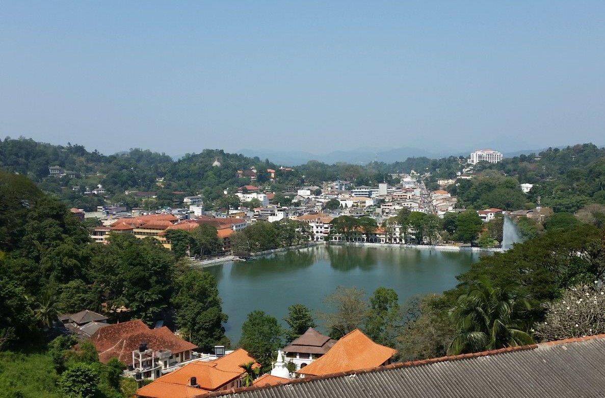 View of Kandy and the lake
