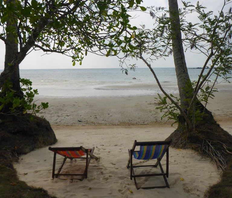 A nice spot at the beach at Dusita Resort, Koh Kood