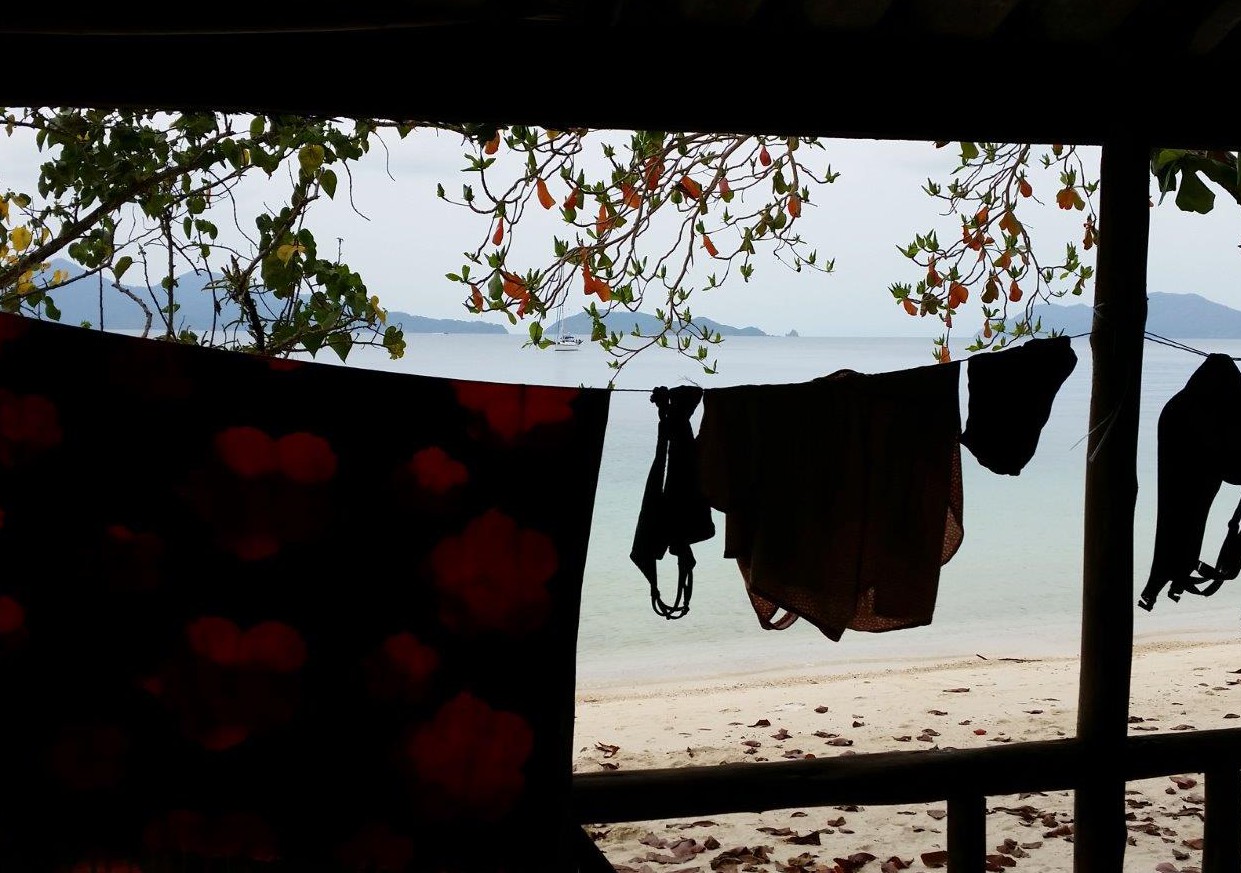 Afternoon view from our bungalow at Good Feeling at Koh Wai, Thailand