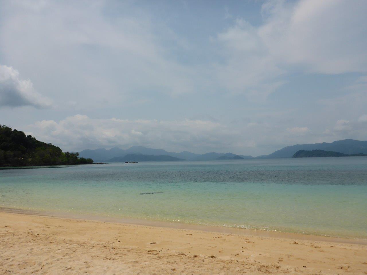 The beach at Good Feeling before the day-trippers arive at Koh Wai, Thailand