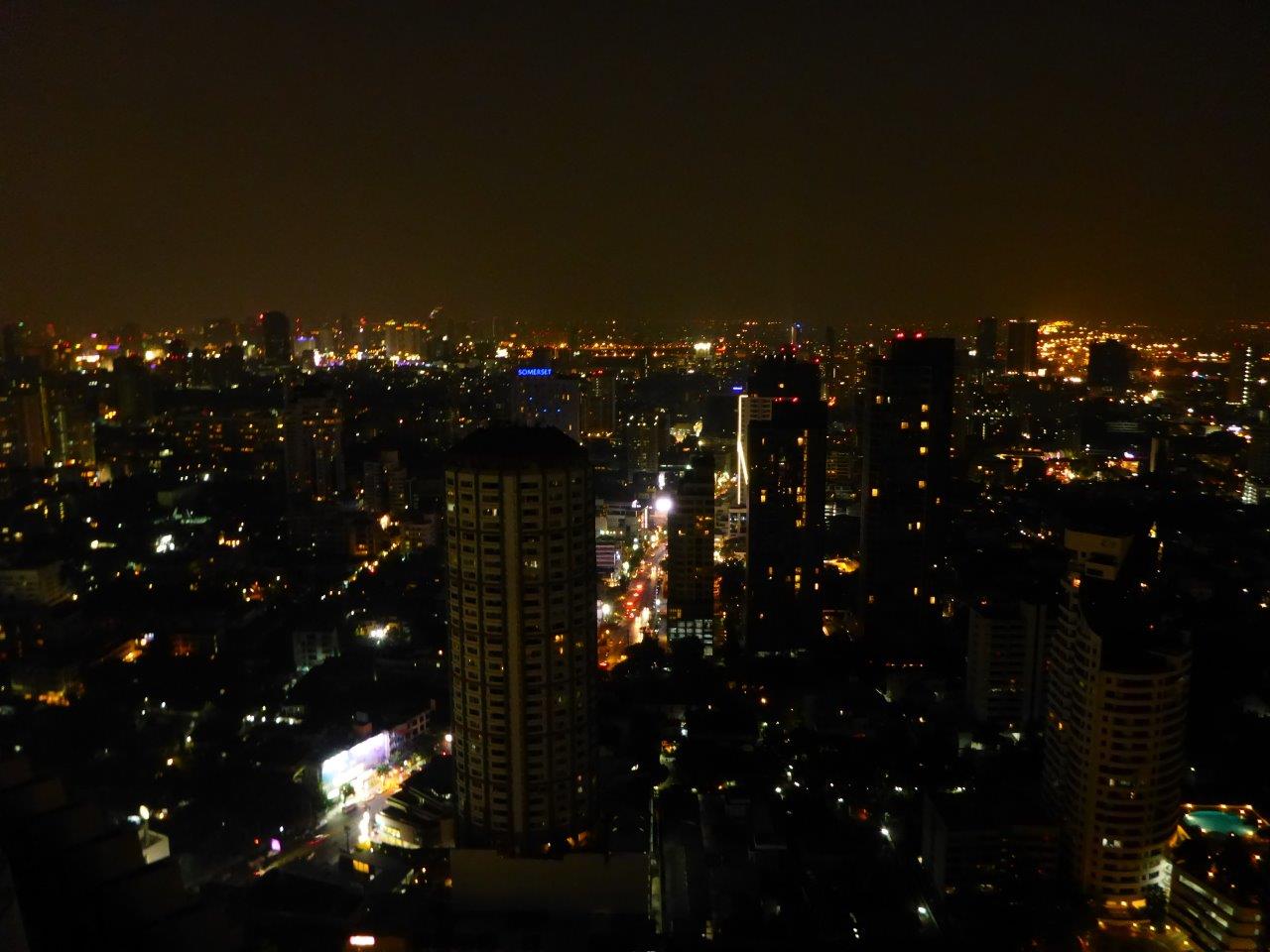 Bangkok by night seen from Octave Rooftop Lounge & Bar at the Bangkok Marriott Sukhumvit