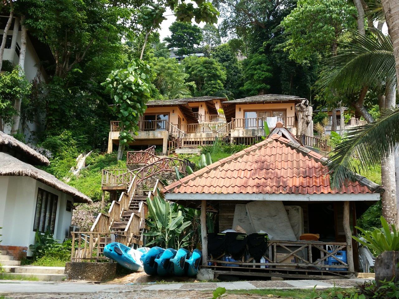 Stairs up to our room at Siam Bay Resort, Koh Chang