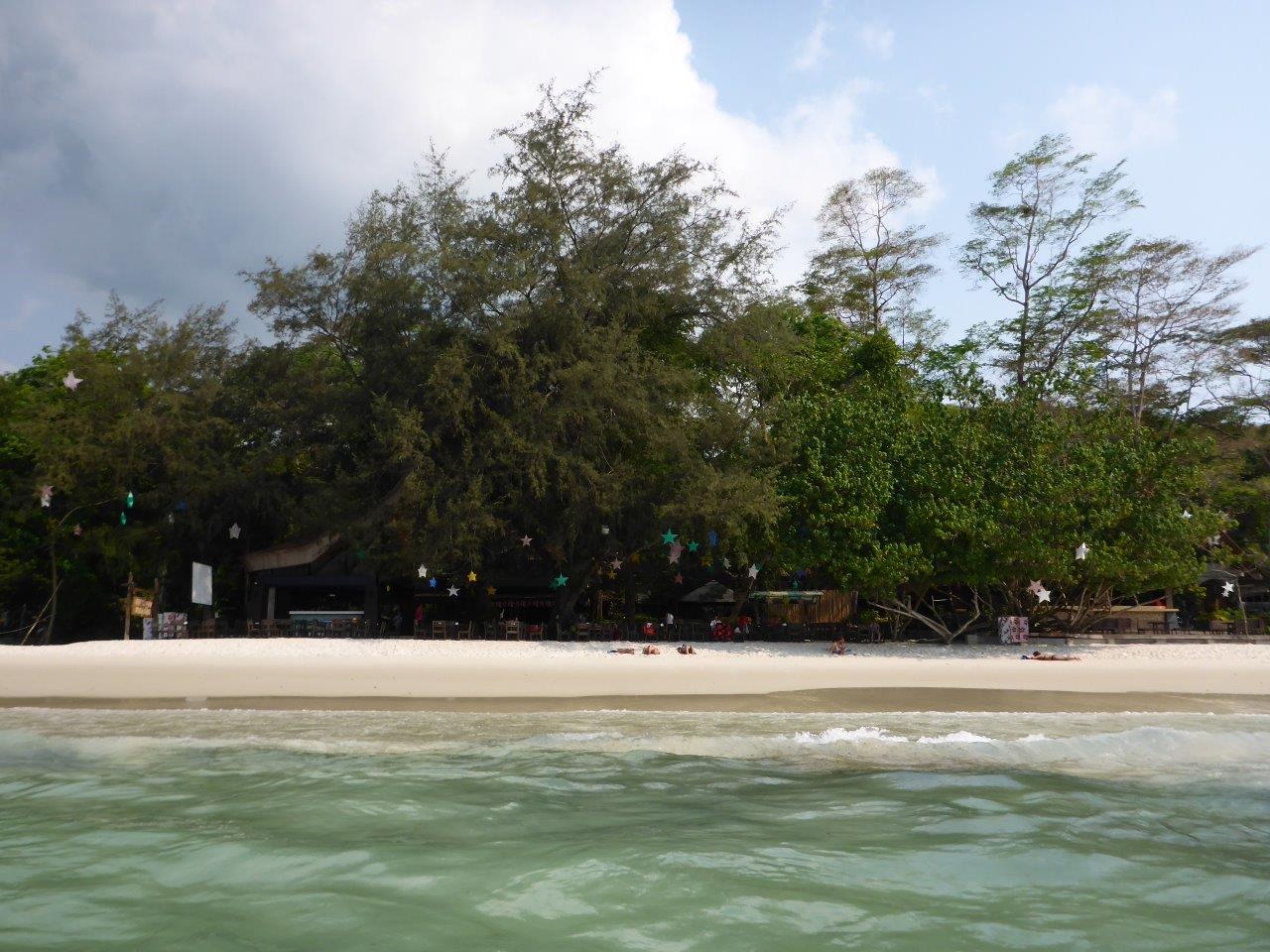 The beach in front of Jep's on Koh Samet