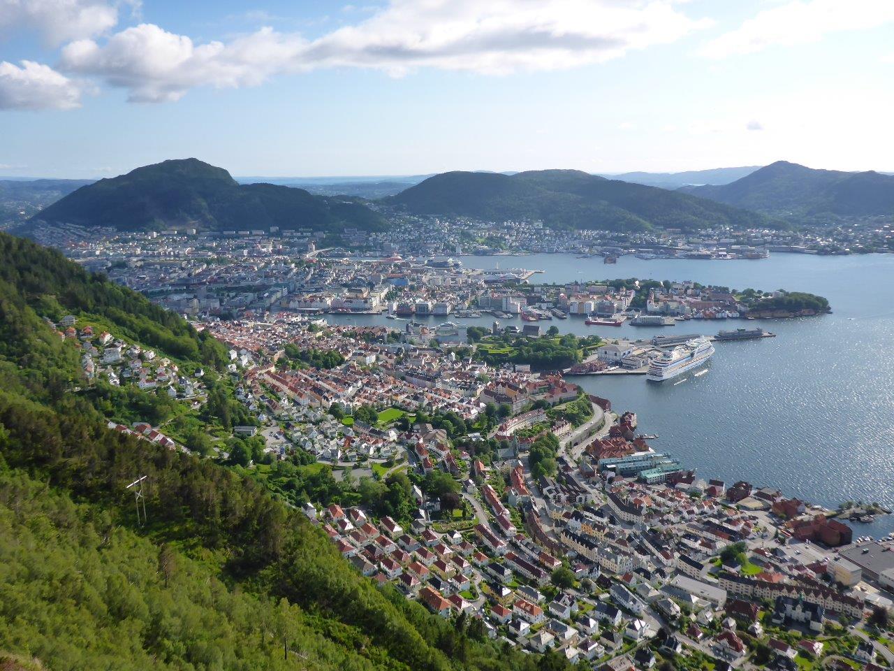 On top of Stoltzekleiven in Bergen