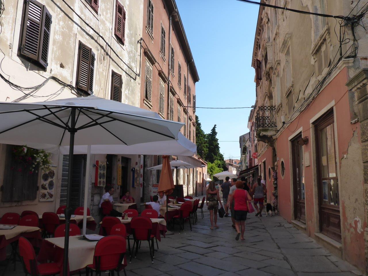 Street in old town Pula, Croatia