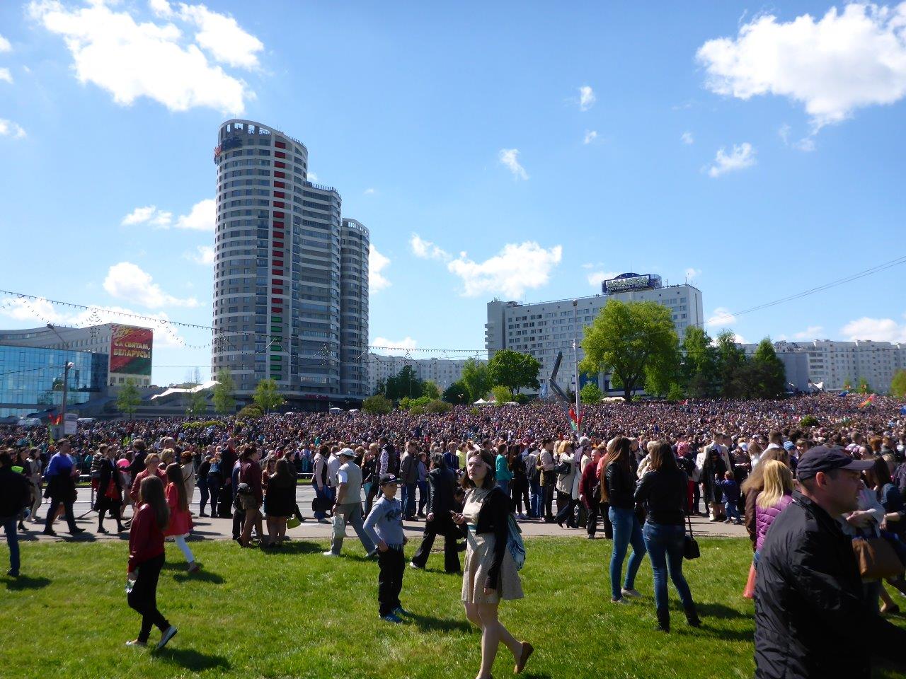“Victory Day” in Minsk. There was a huge military parade celebrating 70 years since WW2 ended