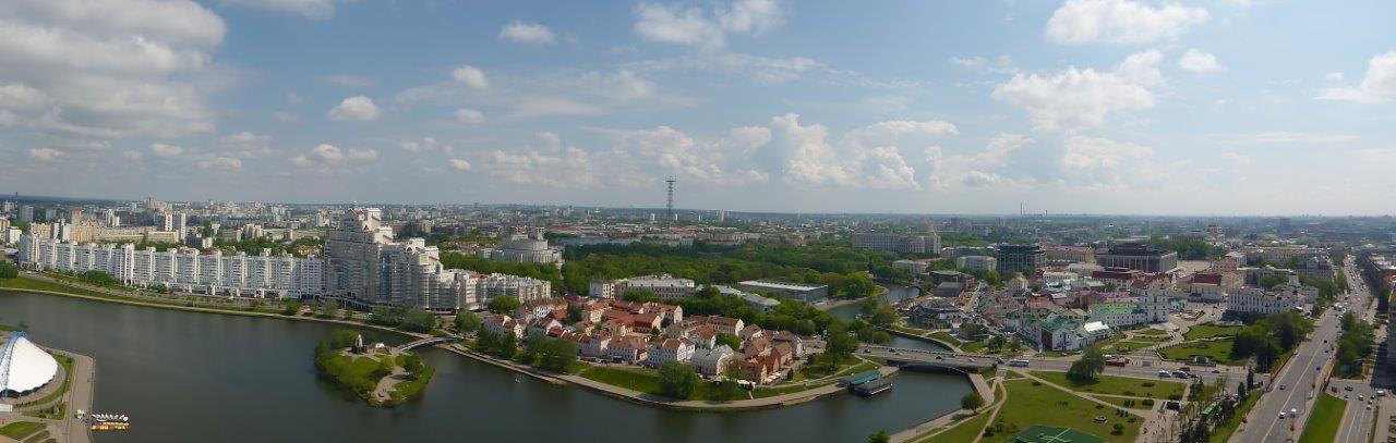 Great view of Minsk, Belarus seen from The View
