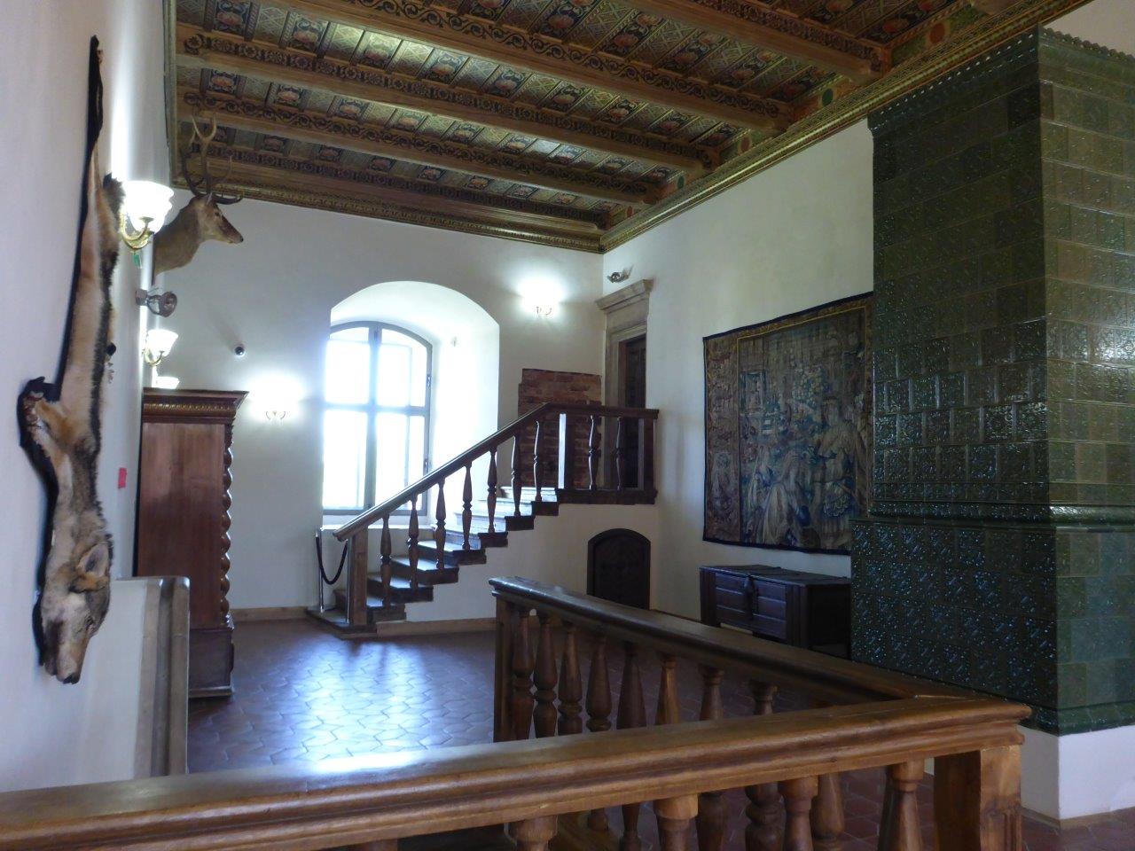 Inside Mir castle in Belarus