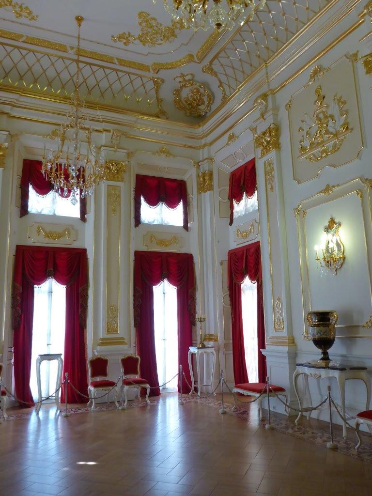 The golden room in Niasvizh palace in Belarus