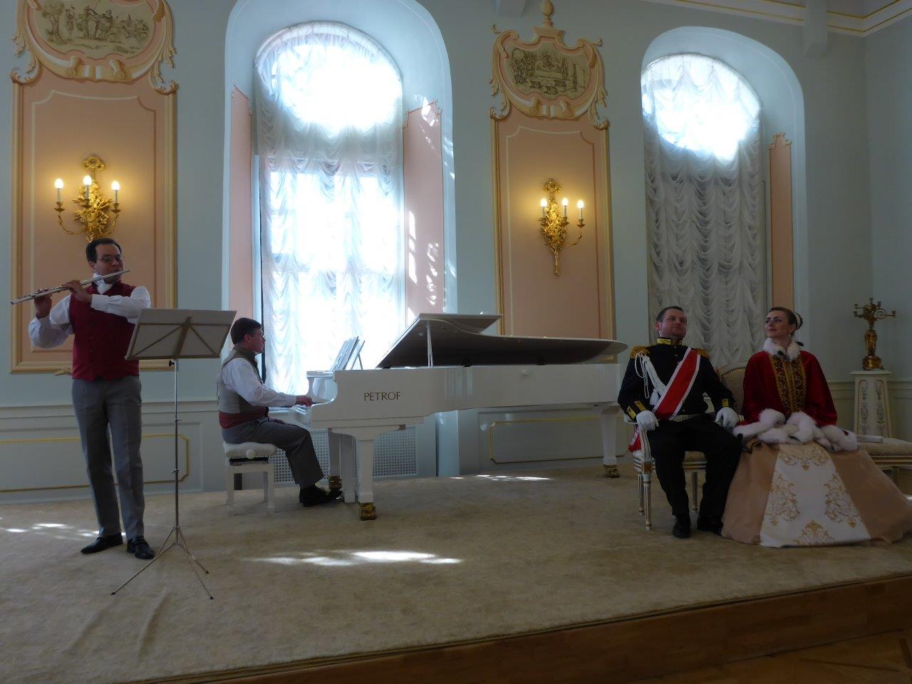 Theatre play in Niasvizh palace in Belarus