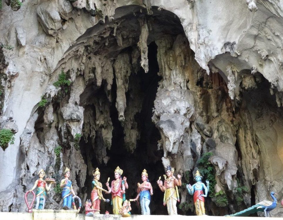 Decorations outside the Batu Cave outside Kuala Lumpur, Malaysia