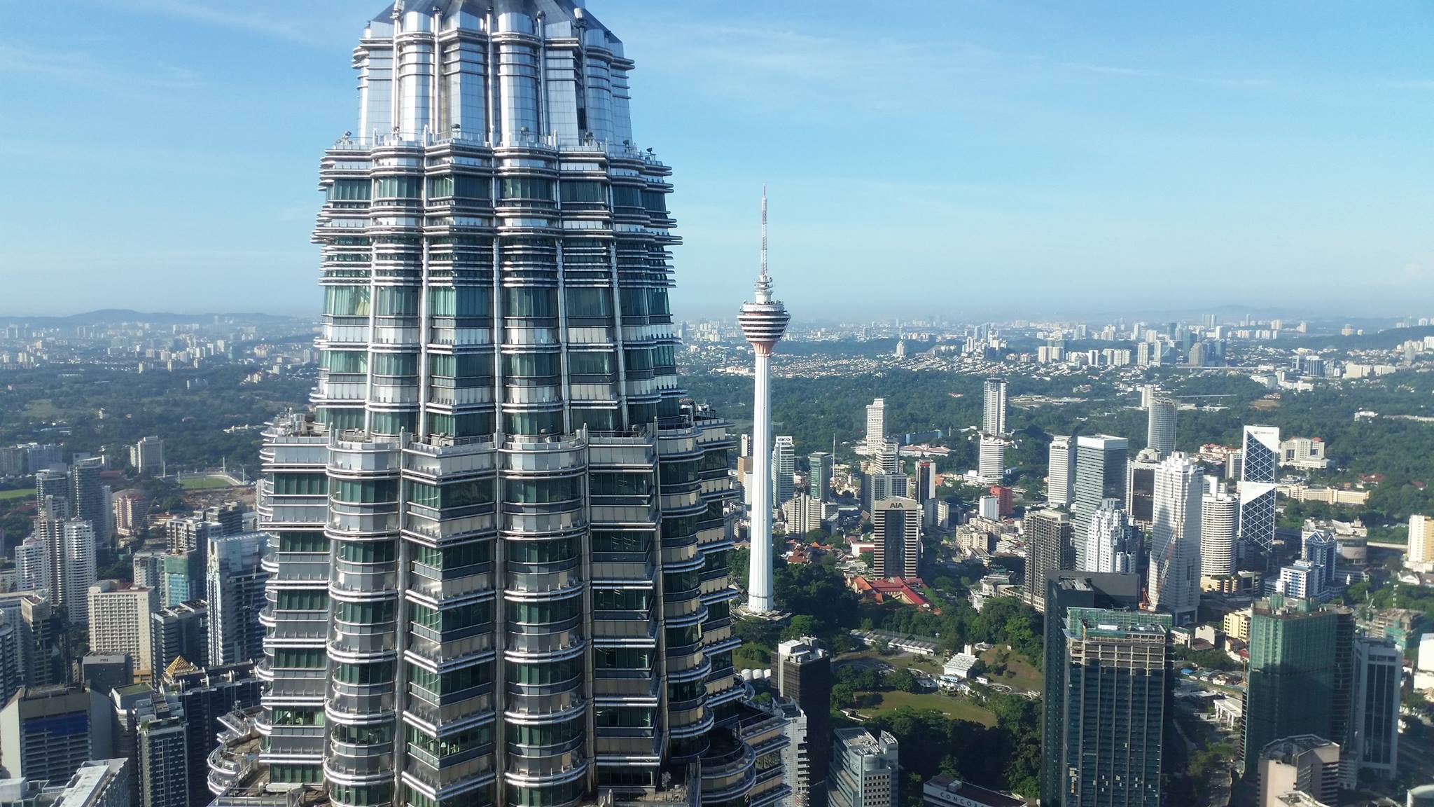 View of Kuala Lumpur seen from Petronas twin Towers, Malaysia