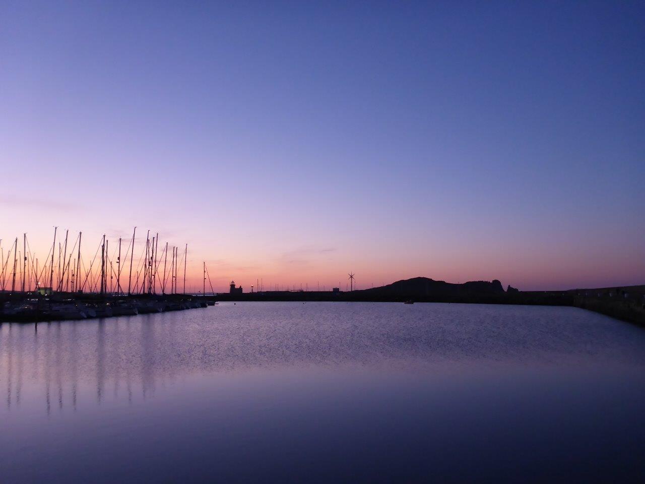 Sunset in Howth outside Dublin, Ireland