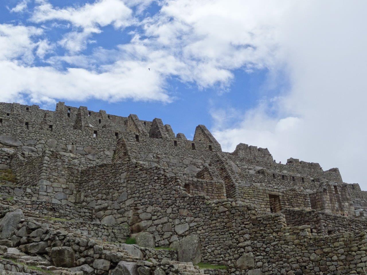 Houses in Machu Picchu, Peru.