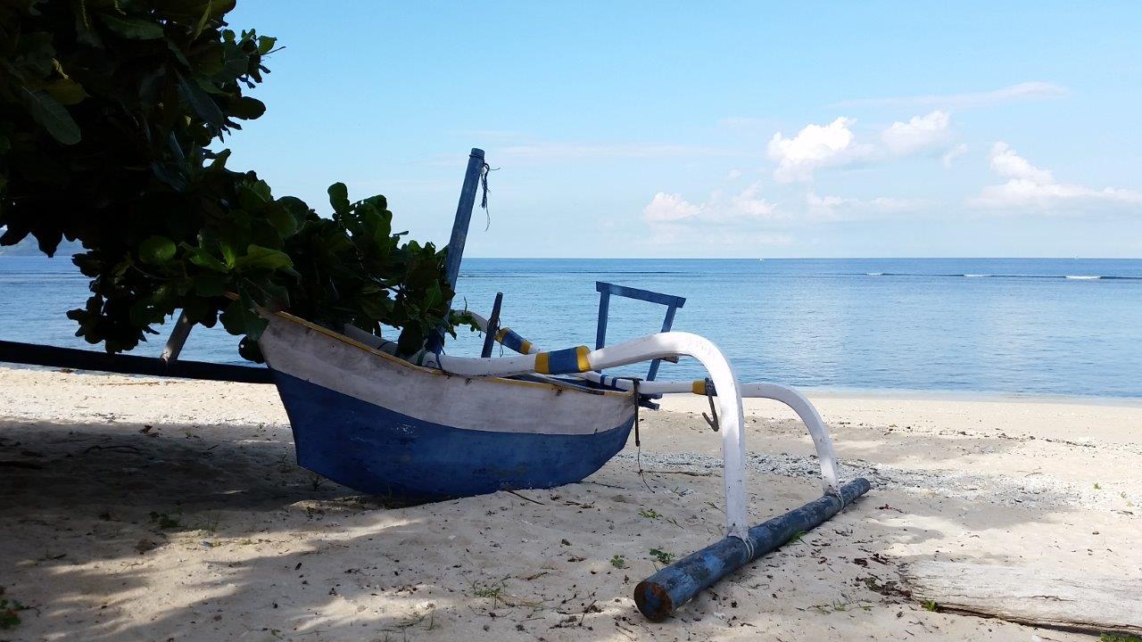 Boat life at Gili Meno island, Indonesia