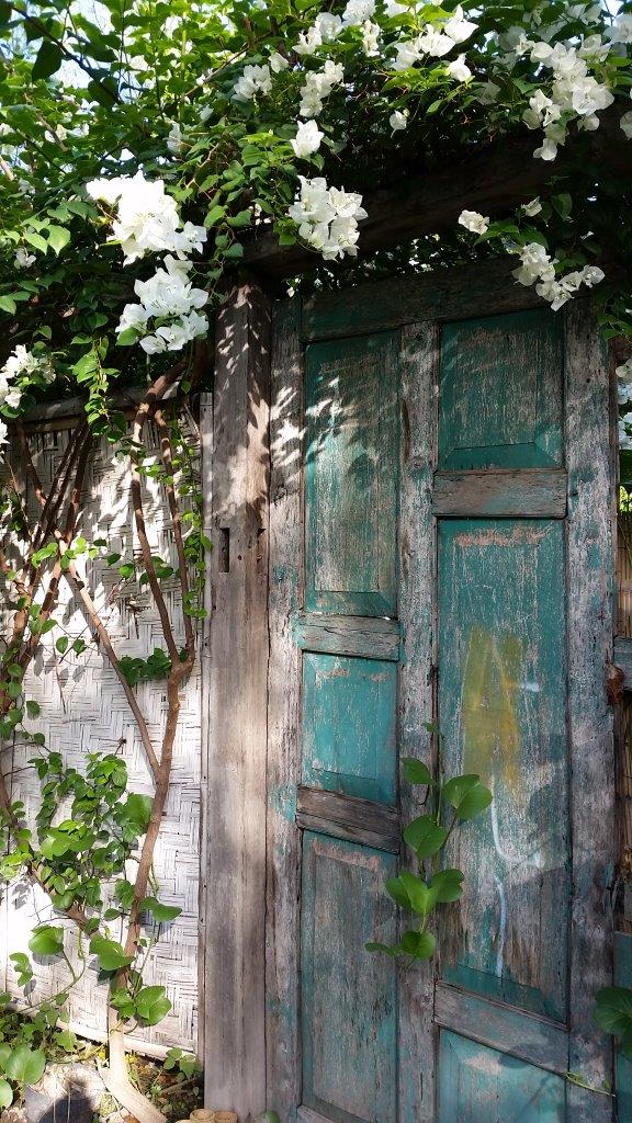 Nice door. Gili Meno island, Indonesia