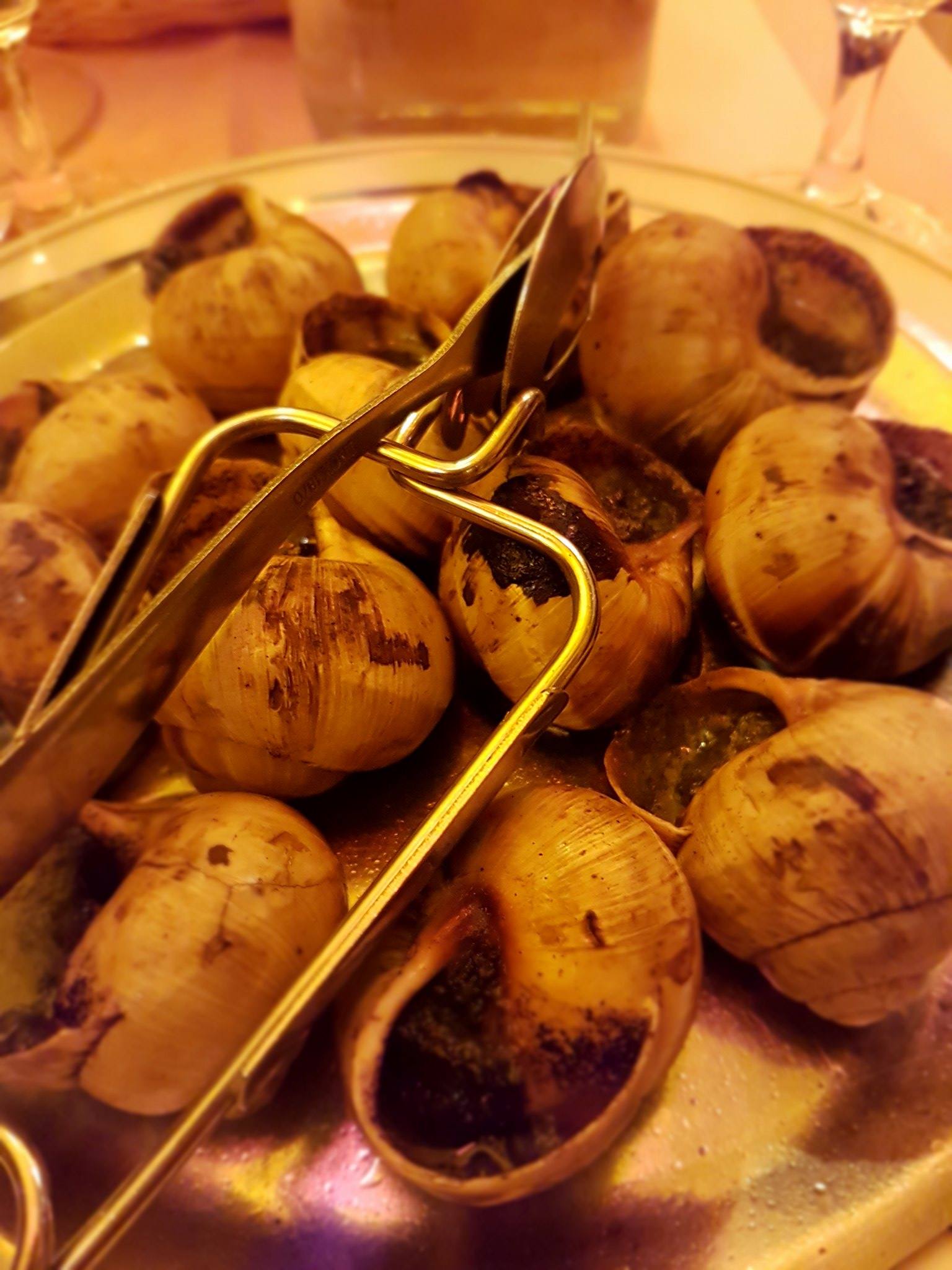 Traditional snails at Ma Bourgogne. Food tour Paris, France. Withlocals