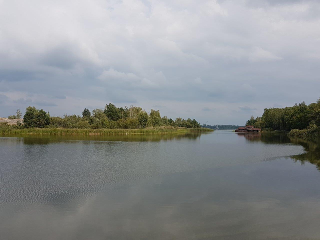 Recreation area down by the water. Pripyat, Chernobyl, Ukraine