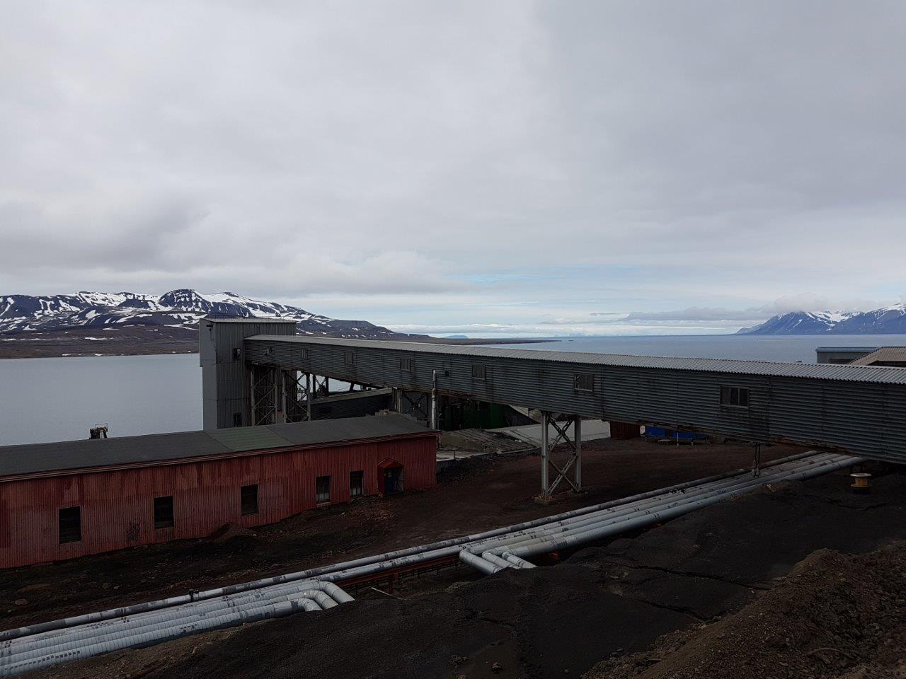 The coal mine in Barentsburg, Svalbard, Norway.