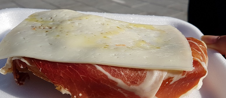 Very tasty tostas from El Extremeño. Madrid, Spain