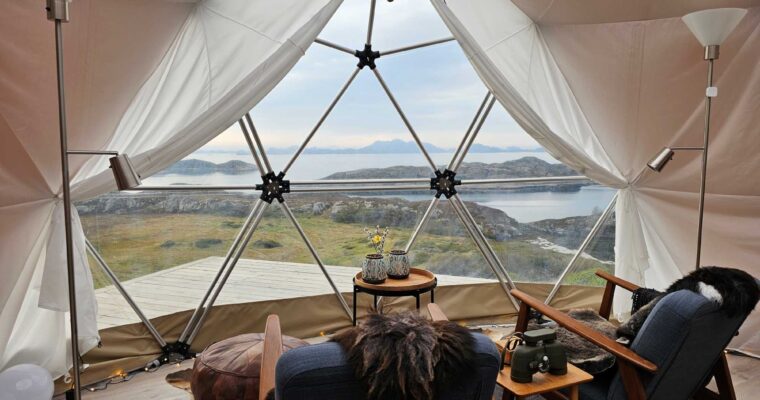 A glamping getaway on Hille Island